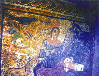 Orpheus mosaic in situ